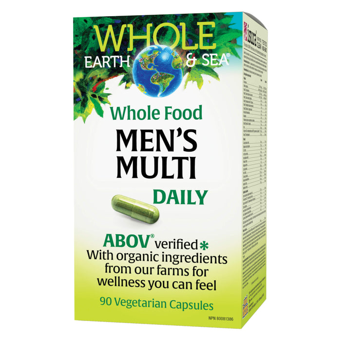 Bottle of Whole Earth & Sea® Men's Daily Multi 90 Vegetarian Capsules