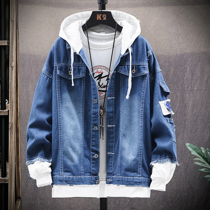 Hooded dark blue / 3XL