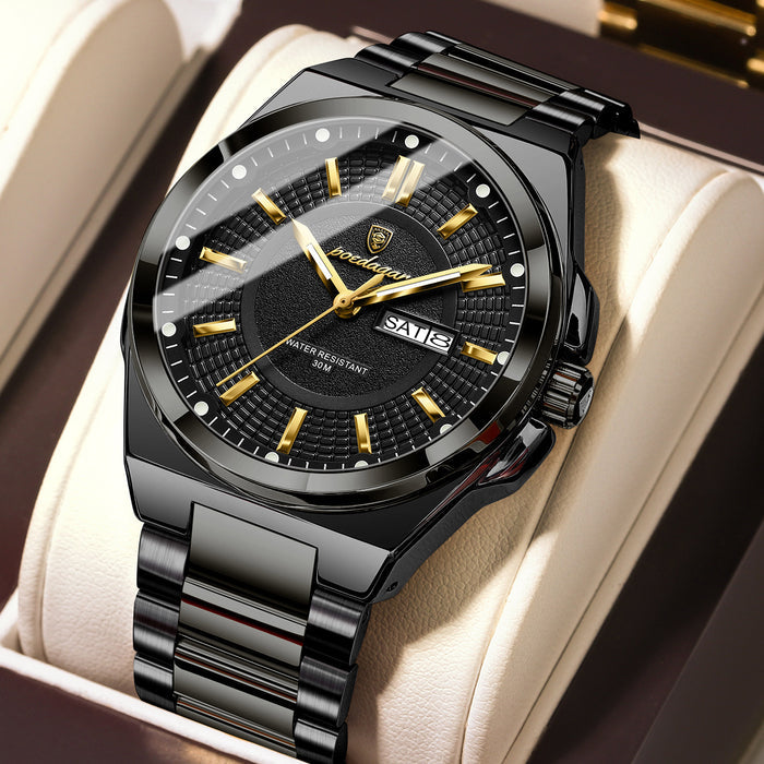Men's Minimalist Alloy Watch - Fashionable Personalized Design Watch
