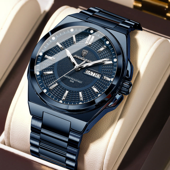 Men's Minimalist Alloy Watch - Fashionable Personalized Design Watch