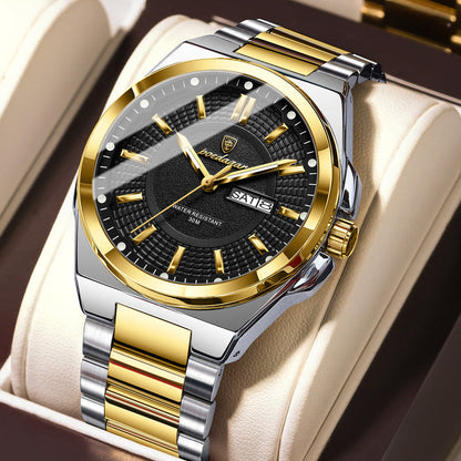 Men's Minimalist Alloy Watch - Fashionable Personalized Design Watch