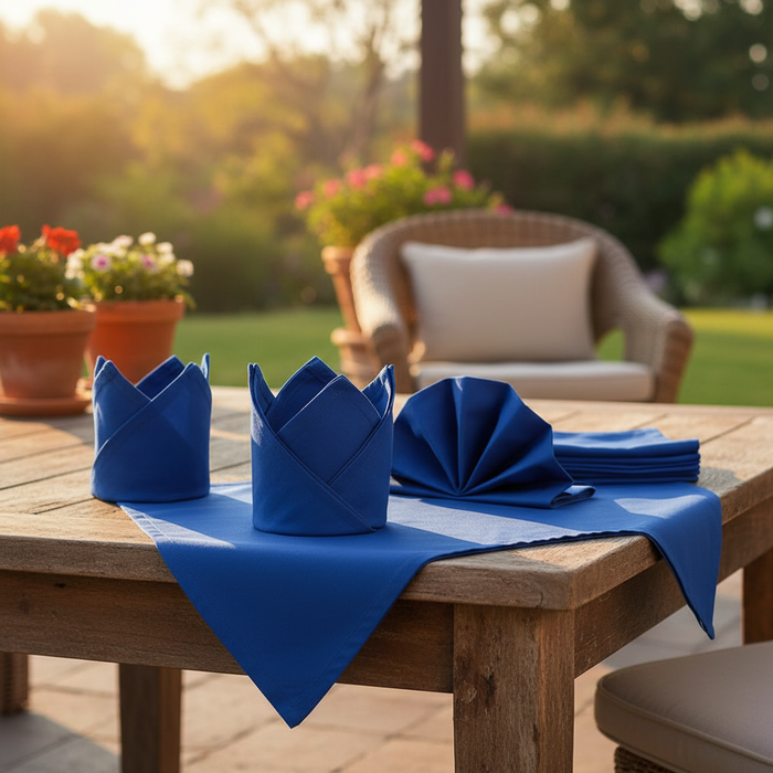 Solid 1 PLY / Royal Blue / 20"X20" 12 PK