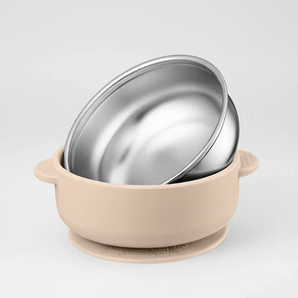 Montessori Mates Kids Stainless Steel Bowl with Lid
