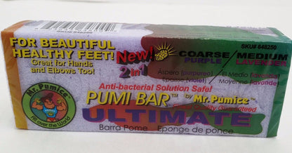 Mr. Pumice Bar - ULTIMATE 2 IN 1 (Extra COARSE Purple/ MEDIUM Lavender)