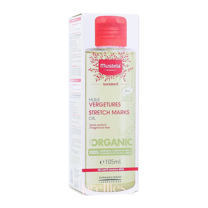 Mustela Maternity Organic Stretch Marks Oil Fragrance-Free 105ml