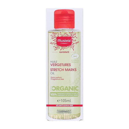 Mustela Maternity Organic Stretch Marks Oil Fragrance-Free 105ml