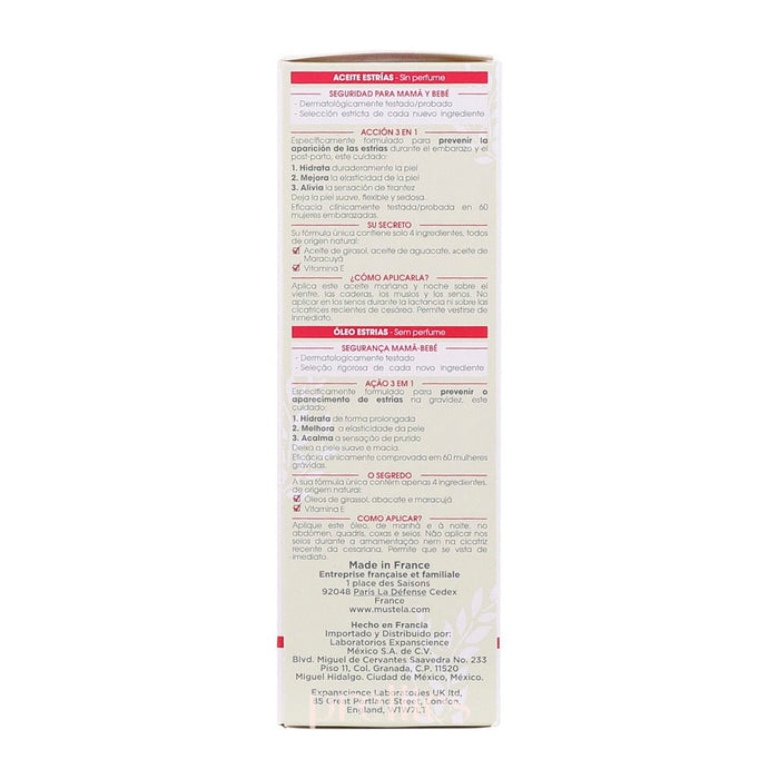 Mustela Maternity Organic Stretch Marks Oil Fragrance-Free 105ml