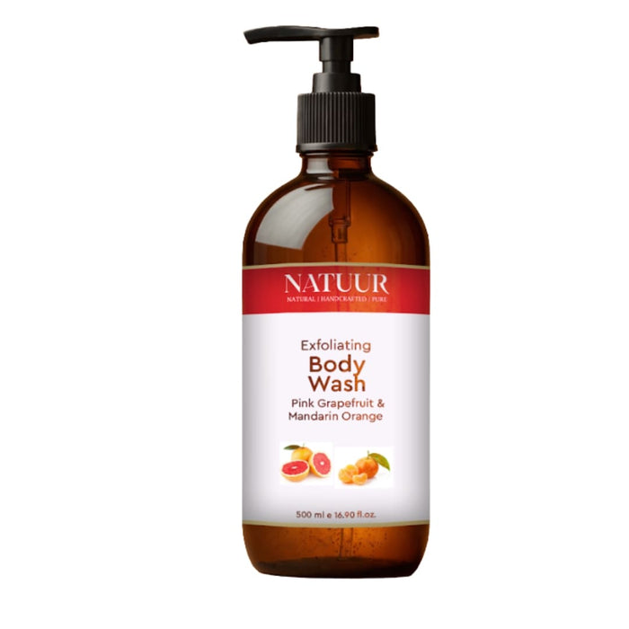 Natuur Exfoliating Body Wash Pink Grapefruit & Mandarin Orange 500 ml