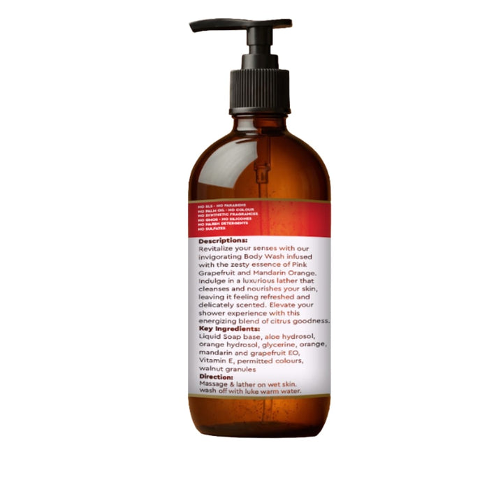 Natuur Exfoliating Body Wash Pink Grapefruit & Mandarin Orange 500 ml