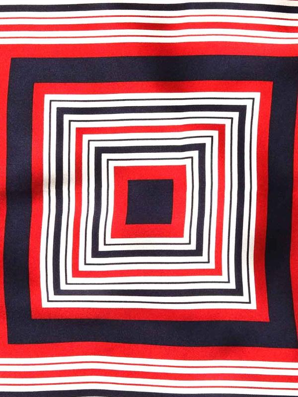 Navy/ Multi 4-in-1 Silk Pocket Square