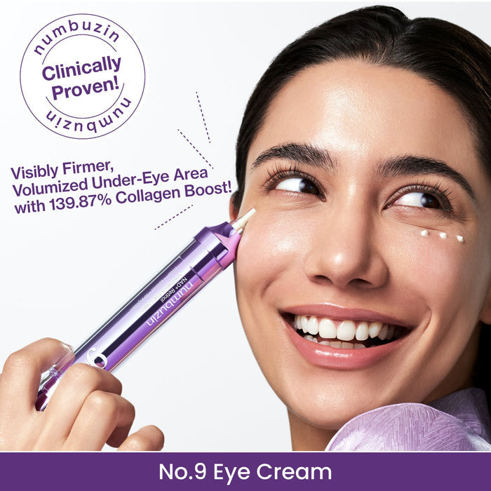 Numbuzin No.9 NAD Retinol Volumetox Eye Cream 10ml كريم العين نومبوزين رقم 9 NAD ريتينول فوليومتوكس - Princess Cosmetics Qatar