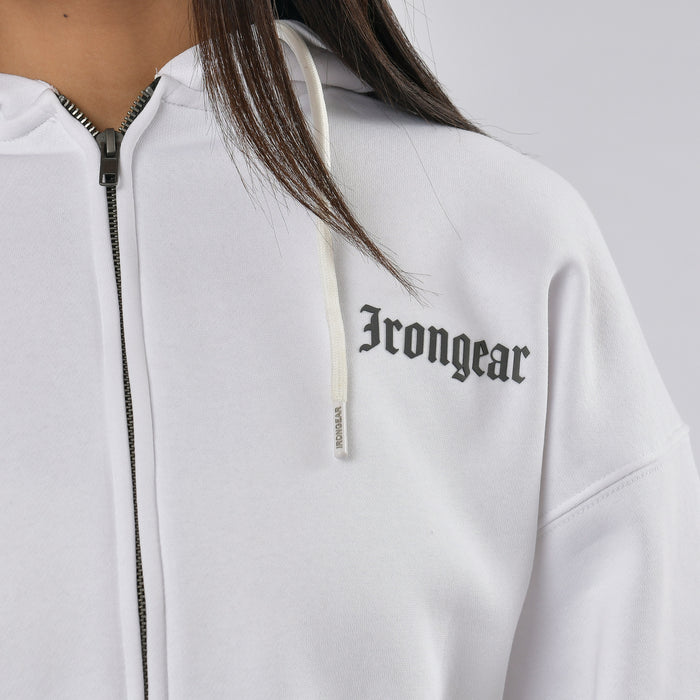 Old English Zip Up Unisex Hoodie - IRONGEAR Fitness