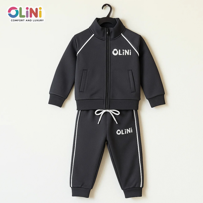 OLINI - 2 Pieces - Track Suit - Charcoal