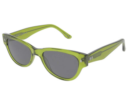 Tres Noir - Opal - Olive Green w/ Smoke Lens - Angled