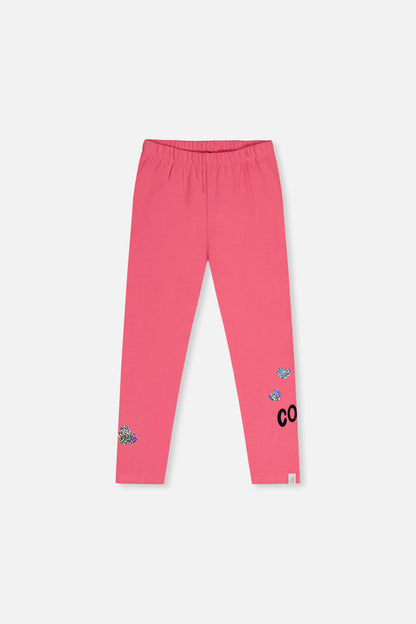 Organic Cotton Leggings Pink-0
