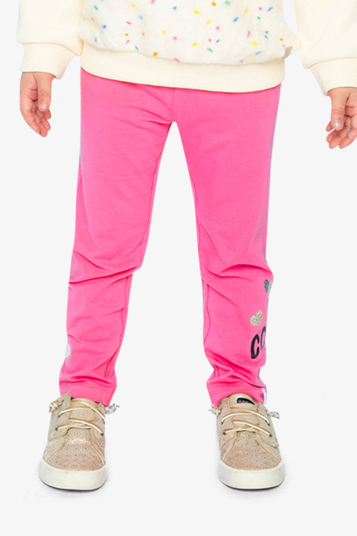 Organic Cotton Leggings Pink-3
