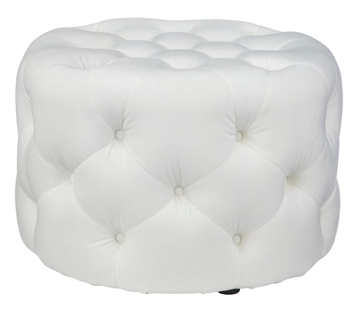 Ottoman - Scopi Round - in White - angelo:HOME - Ottoman