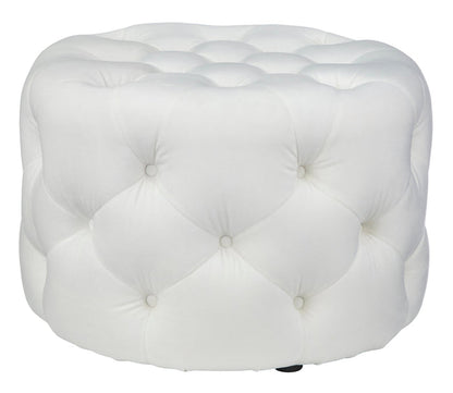 Ottoman - Scopi Round - in White - angelo:HOME - Ottoman