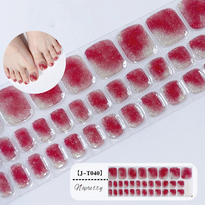Pedicure Gel Nail Strips T040