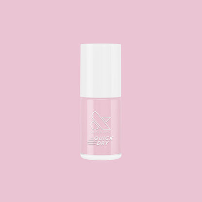 Pointe quick dry nail polish bottle on pink background for effortless at-home mani and pedis with long-lasting color