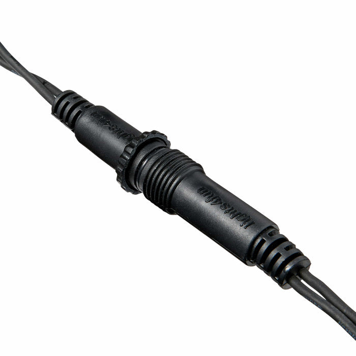 Pro Connect 20m 40 Multi Coloured Connectable Festoon Lights Black Cable