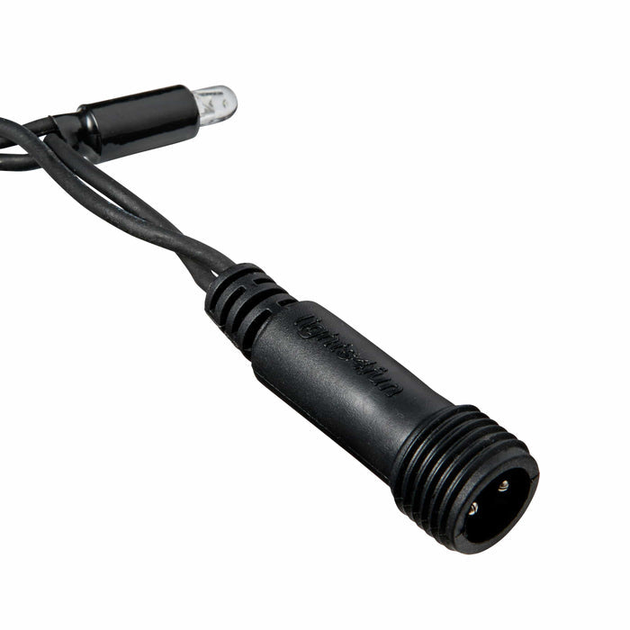 Pro Connect 20m 40 White Connectable Festoon Lights Black Cable