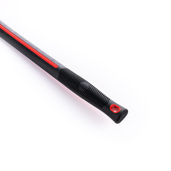The handle of a Detail Factory Fender Well Brushy on a white background.