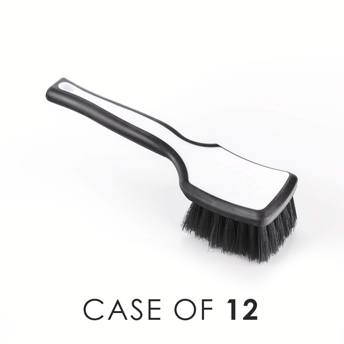 A Black Ice Detail Factory Interior Scrub Brush on a white background with the text 'Case of 12.
