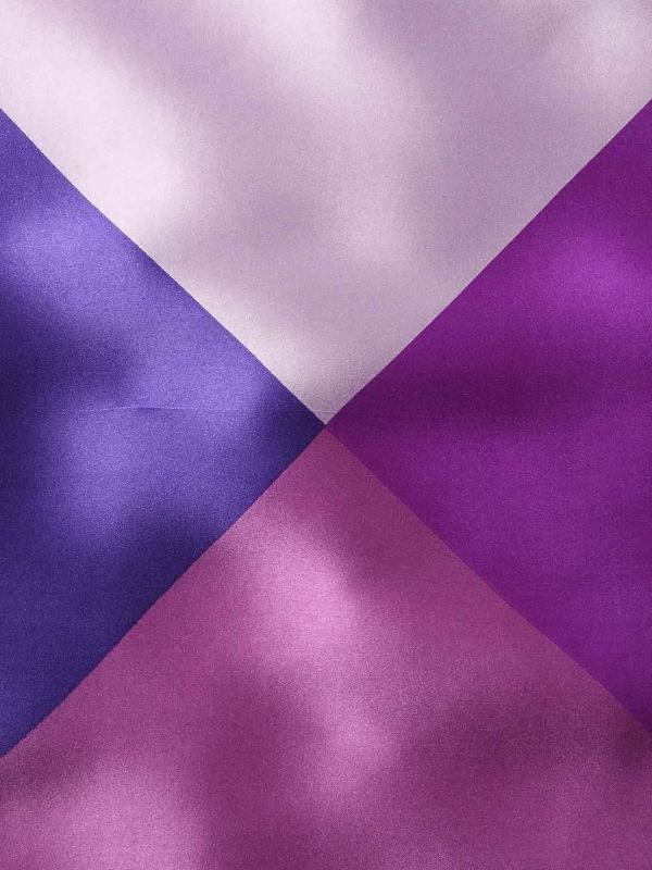Purple/ Multi 4-in-1 Silk Pocket Square