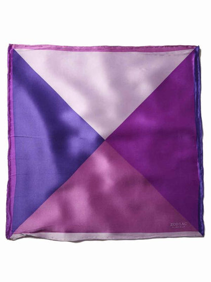 Purple/ Multi 4-in-1 Silk Pocket Square