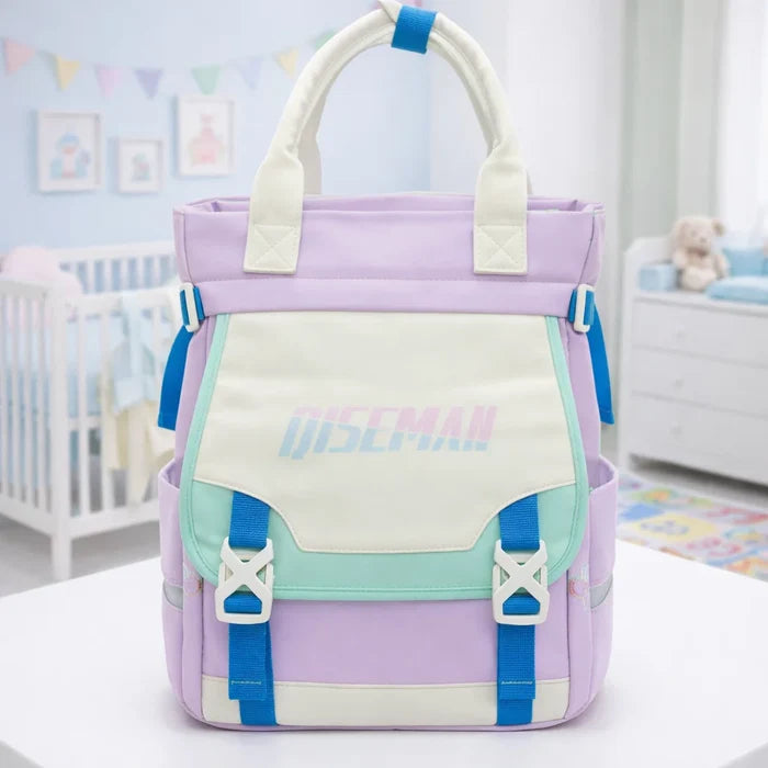 QISEMAO - Waterproof Diaper Backpack - Purple