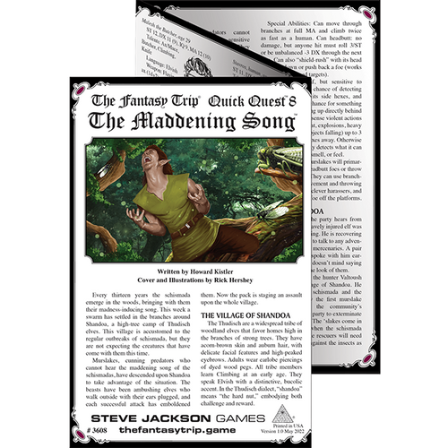Quick Quest 8: The Maddening Song