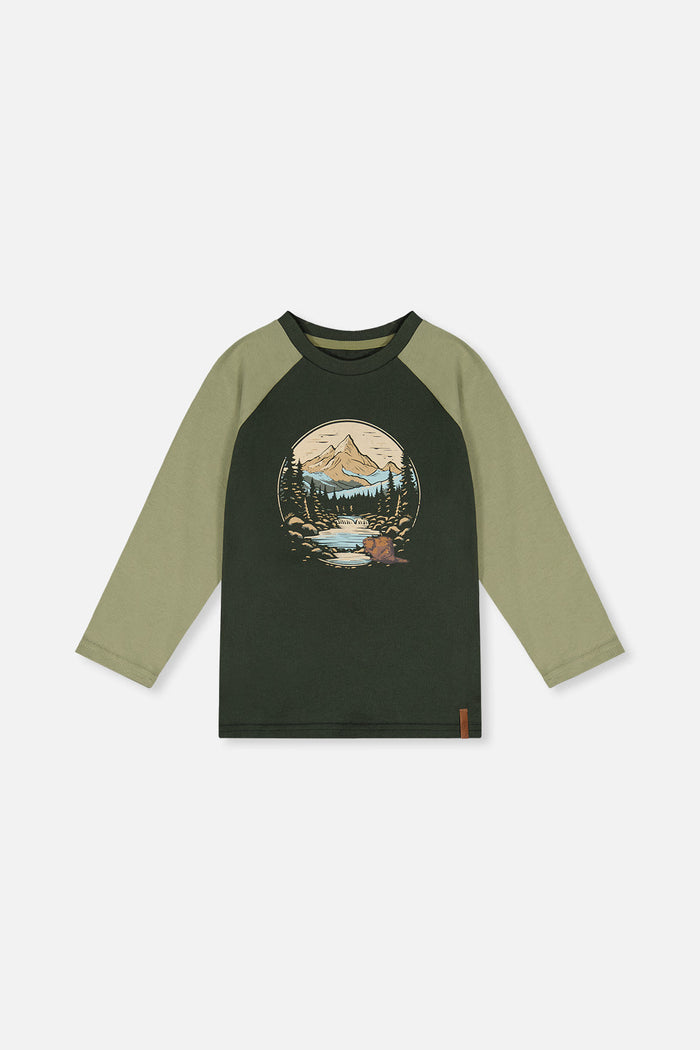 Raglan T-Shirt Dark Turquoise-0