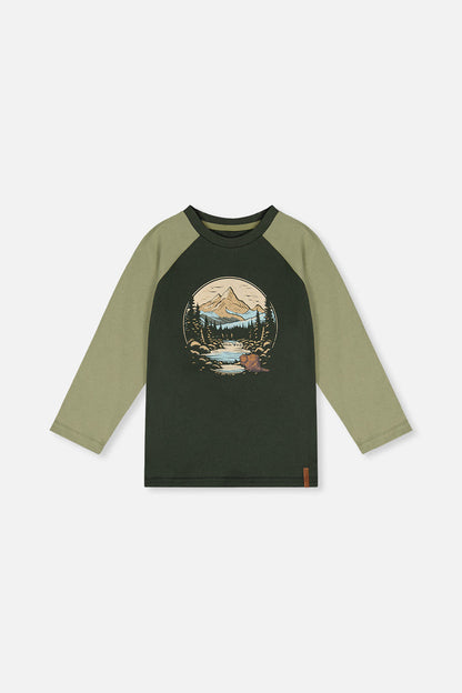 Raglan T-Shirt Dark Turquoise-0
