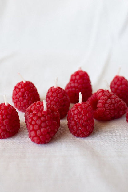 Raspberry Birthday Candles