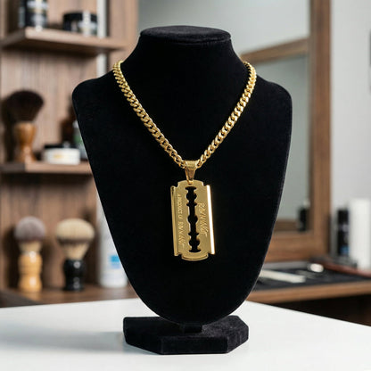 RAW N UNKUT RAZOR BLADE PENDANT + CHAIN