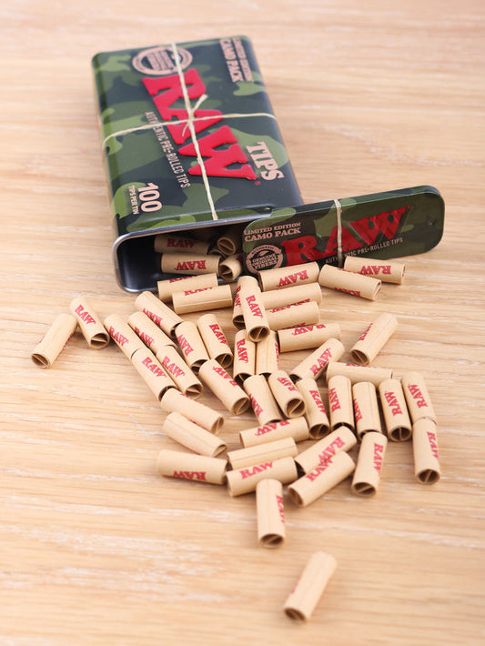 RAW Tips Pre-rolled 100p Tin Camo | One Colour-Image 1