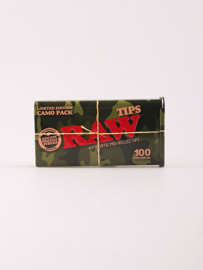 RAW Tips Pre-rolled 100p Tin Camo | One Colour-Image 2