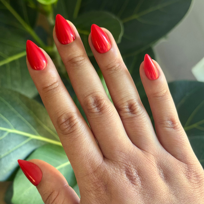 Red Chrome - Press-On | Medium | Stiletto