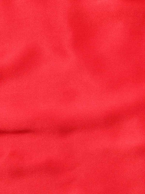 Red/ Navy Solid Silk Pocket Square