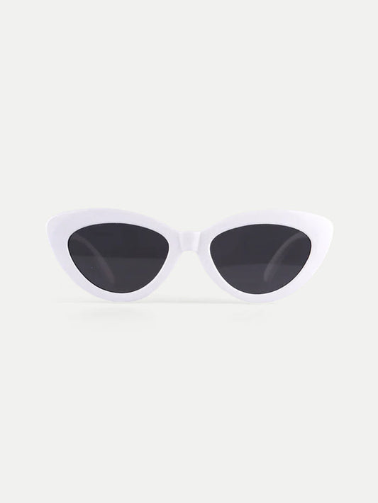 Retro Cateye Sunglasses | White-Image 1