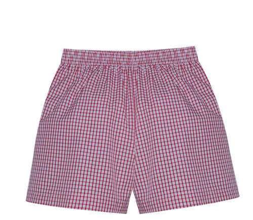 RN Bennett Red Square Shorts