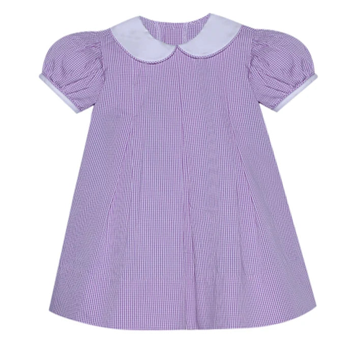 RN Reese Lavender Gingham Dress