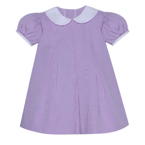 RN Reese Lavender Gingham Dress