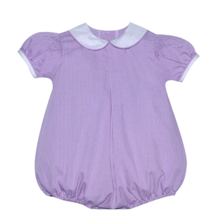 RN  Sydney Lavender Gingham Girl Bubble