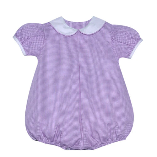RN  Sydney Lavender Gingham Girl Bubble