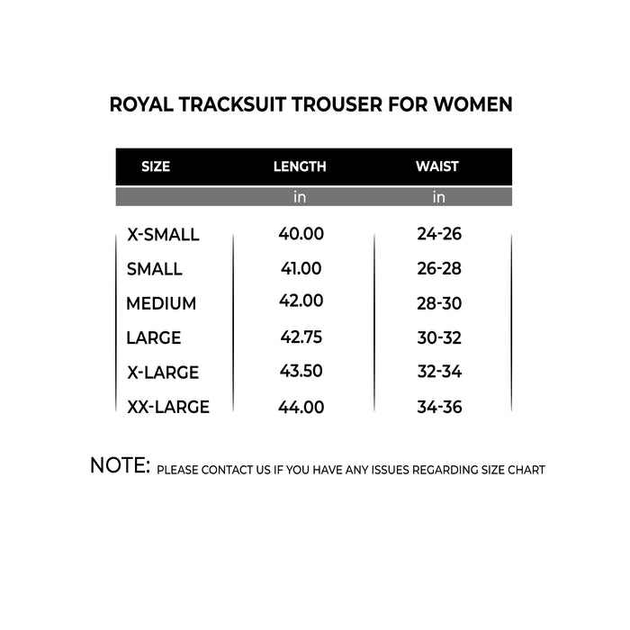 Royal Tracksuit Trouser For Women - IRONGEAR Fitness