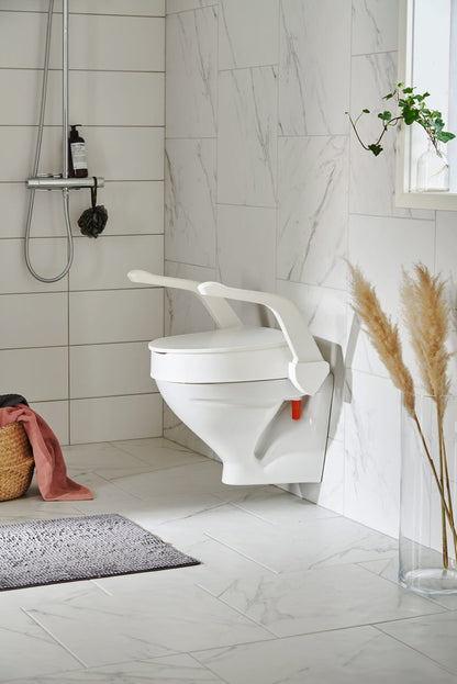 Seat Raiser 10 cm, with armrests | Etac My-Loo Fixed