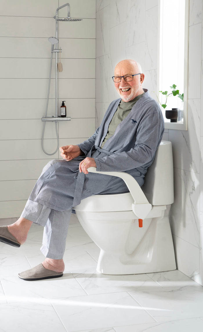 Seat Raiser 10 cm, with armrests | Etac My-Loo Fixed