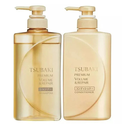 Shiseido Tsubaki Volume & Repair Shampoo & Conditioner Set 490 ML - DOKAN